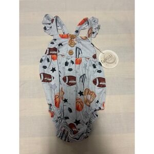 NEW NWT Snuggle Bums Sports Bubble Romper Size 3-6 Months